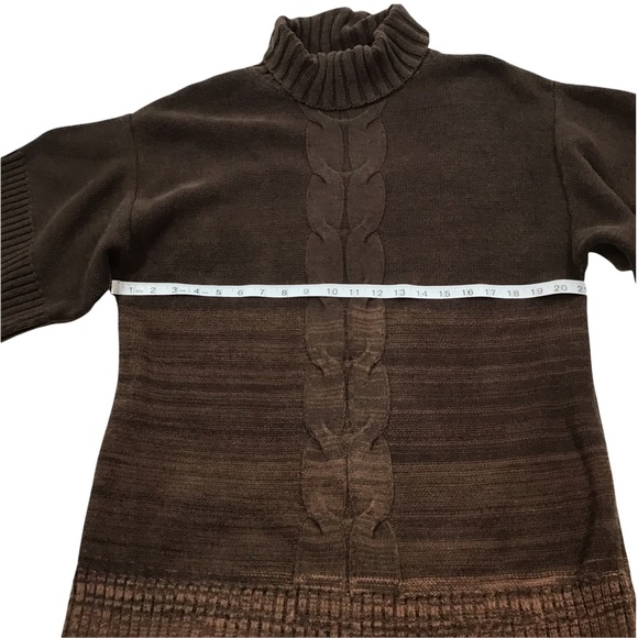 STYLE & CO. - Knitted Turtleneck Short Sleeve Sweater Dress - XL - Picture 6 of 14